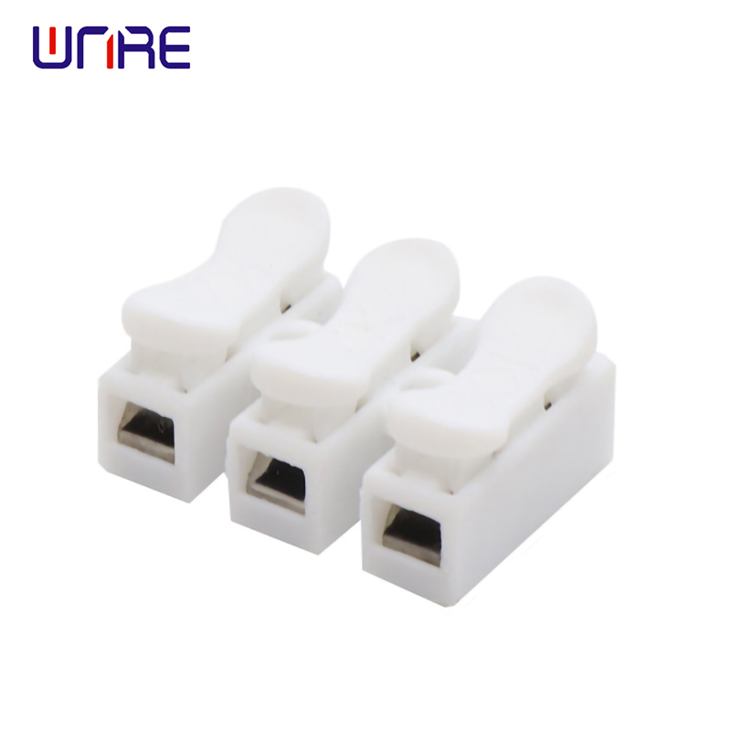 China CH-3 Spring Wire Quick Connector Electrical Cable Terminals Block  Clip Wire Connectors White Splice Lock Wire Quick Terminal Manufacturer and  Supplier