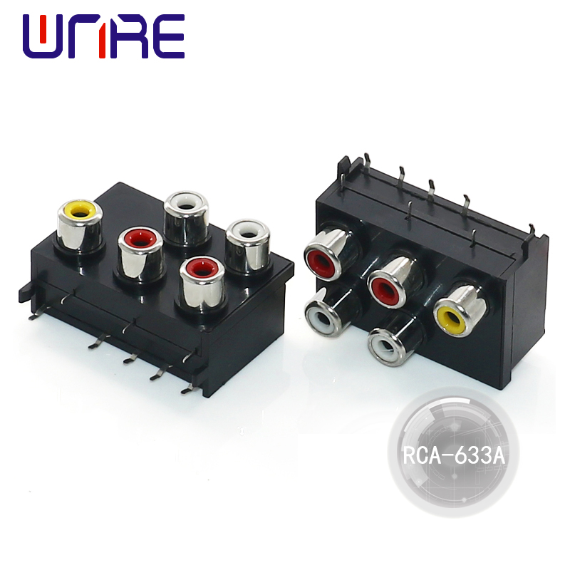 High Quality RCA Socket RCA Connector Wahine Pcb Mount Cable Connector No DVD/TV/CCTV/Home Theatre System/Audio/Video