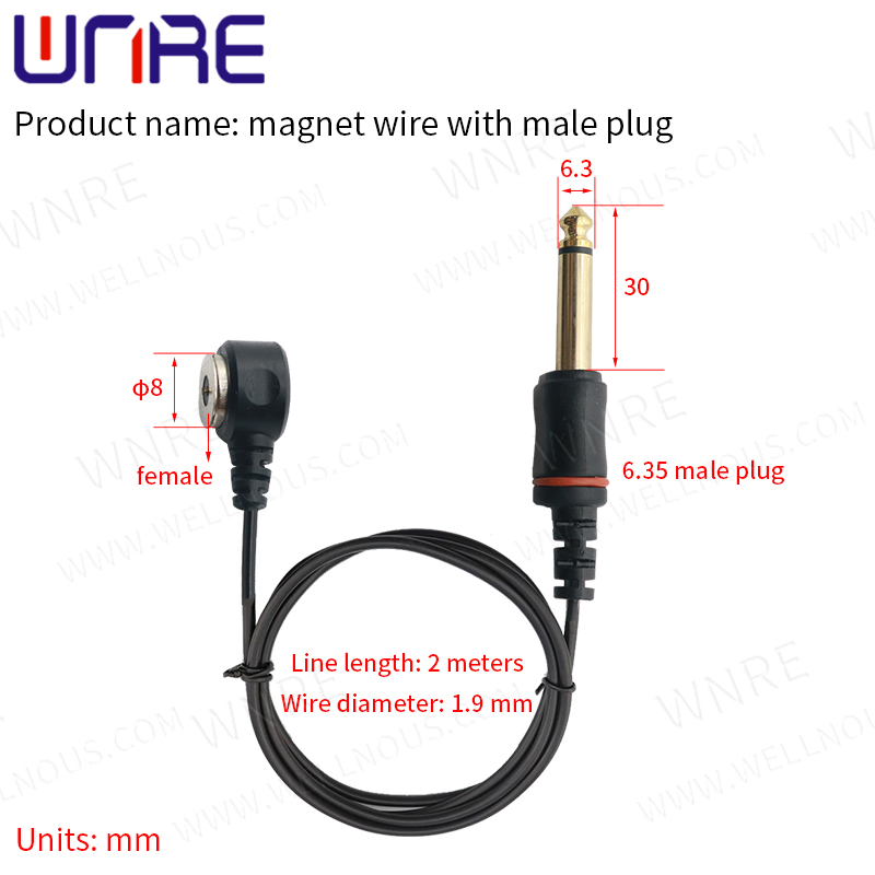 China Newest Tattoo Power Supply Magnetic Clip Cord RCA DC